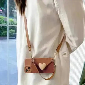 Korean Crossbody Bag Phone Case (For iPhones) - Bear Hugs