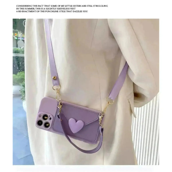 Korean Crossbody Bag Phone Case (For iPhones) - Bear Hugs