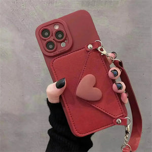Korean Crossbody Bag Phone Case (For iPhones) - Bear Hugs