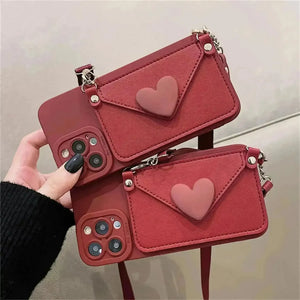 Korean Crossbody Bag Phone Case (For iPhones) - Bear Hugs