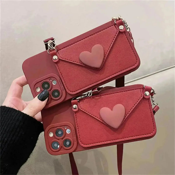 Korean Crossbody Bag Phone Case (For iPhones) - Bear Hugs