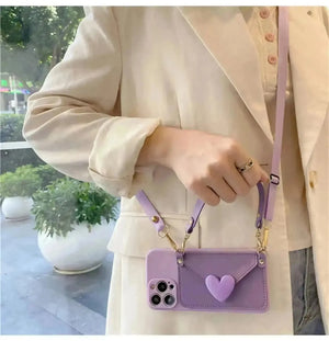 Korean Crossbody Bag Phone Case (For iPhones) - Bear Hugs