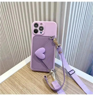 Korean Crossbody Bag Phone Case (For iPhones) - Bear Hugs