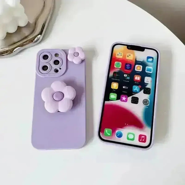 Korean Flower Phone Case (For Samsung) - Bear Hugs