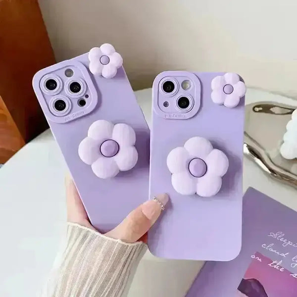 Korean Flower Phone Case (For Samsung) - Bear Hugs