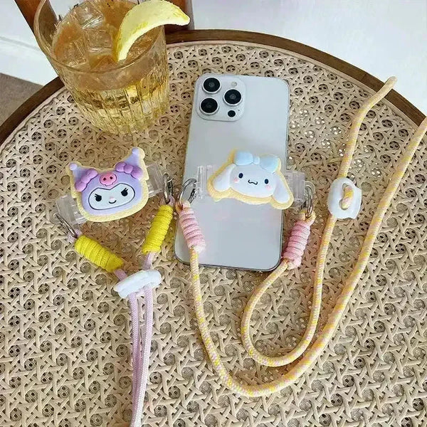 Kuromi and Cinnamoroll Phone Back Clip & Strap - Bear Hugs