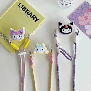Kuromi and Cinnamoroll Phone Back Clip & Strap - Bear Hugs