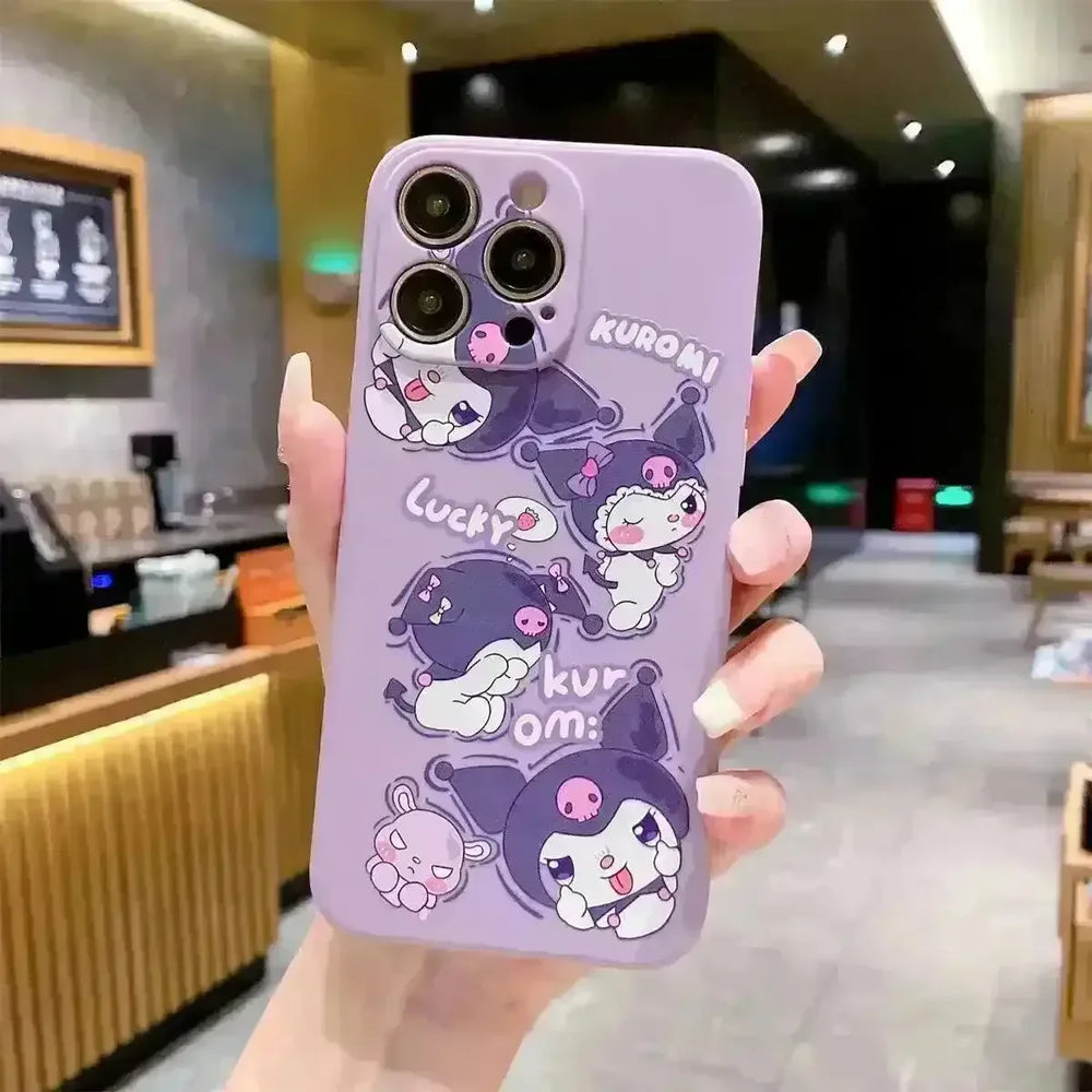 Kuromi and My Melody Silicon Case (For iPhones) - Bear Hugs