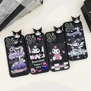 Kuromi Case with Rope Holder (For iPhones) - Bear Hugs