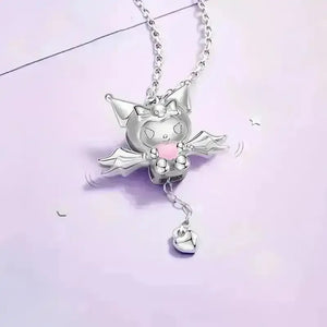 Kuromi Heart Moving Wings Pendant - Bear Hugs