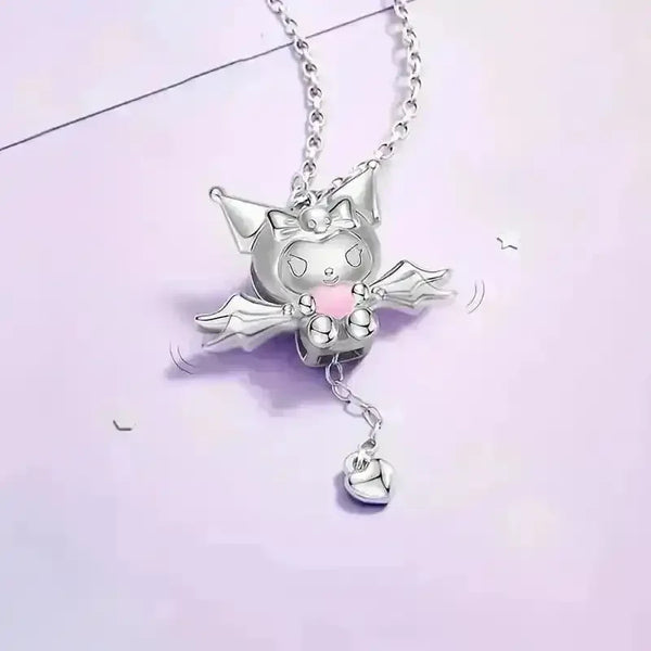 Kuromi Heart Moving Wings Pendant - Bear Hugs