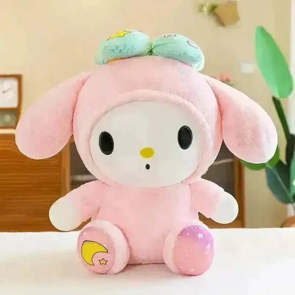 Kuromi My Melody Bow Girl Plushies - Bear Hugs