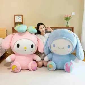 Kuromi My Melody Bow Girl Plushies - Bear Hugs