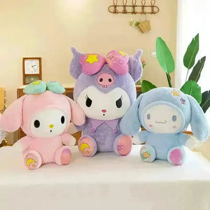 Kuromi My Melody Bow Girl Plushies - Bear Hugs