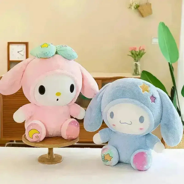 Kuromi My Melody Bow Girl Plushies - Bear Hugs