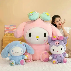 Kuromi My Melody Bow Girl Plushies - Bear Hugs