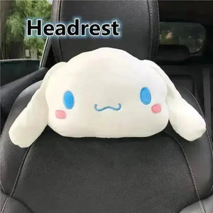 Kuromi My Melody Car Headrest and Seatbelt Protector - Bear Hugs