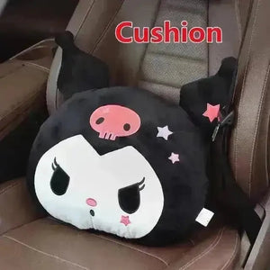 Kuromi My Melody Car Headrest and Seatbelt Protector - Bear Hugs