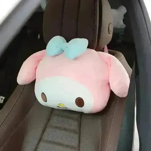 Kuromi My Melody Car Headrest and Seatbelt Protector - Bear Hugs