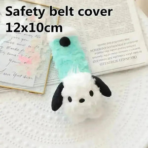 Kuromi My Melody Car Headrest and Seatbelt Protector - Bear Hugs