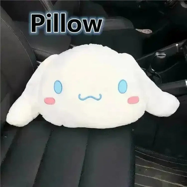Kuromi My Melody Car Headrest and Seatbelt Protector - Bear Hugs