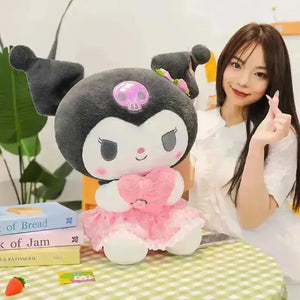 Kuromi My Melody Gift of Heart Plushies - Bear Hugs