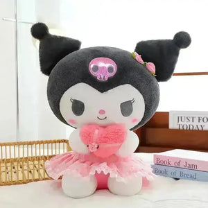 Kuromi My Melody Gift of Heart Plushies - Bear Hugs