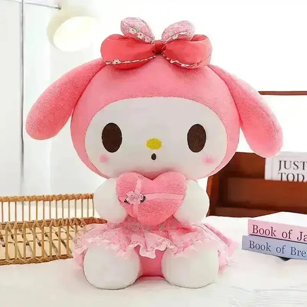 Kuromi My Melody Gift of Heart Plushies - Bear Hugs