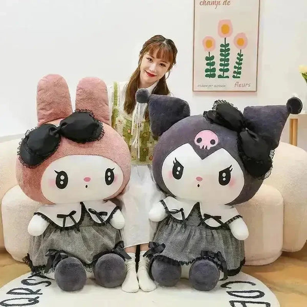 Kuromi My Melody Goth Style Plushies - Bear Hugs