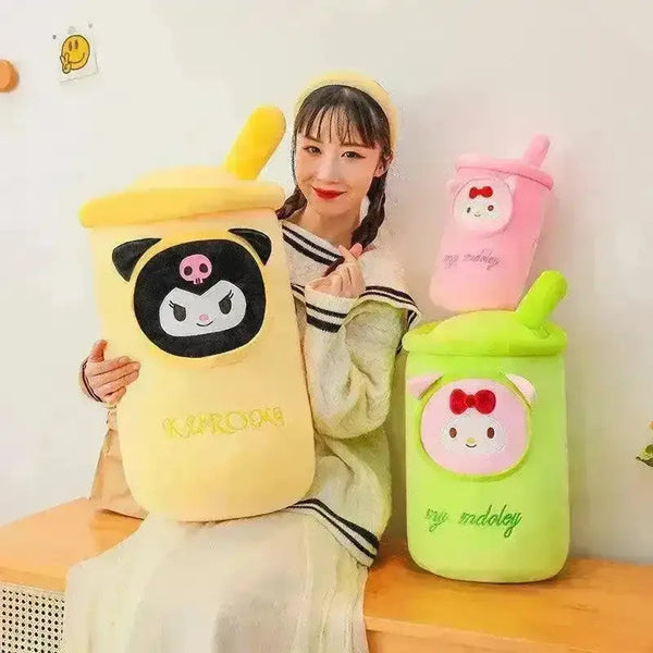 Kuromi My Melody Milk Tea Pillow - Bear Hugs