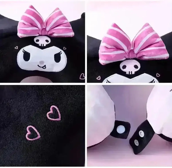 Kuromi Travel Sleep Pillow - Bear Hugs