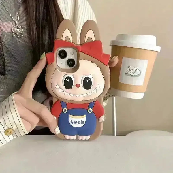 Labubu Monsters Bow Phone Case (For iPhones) - Bear Hugs