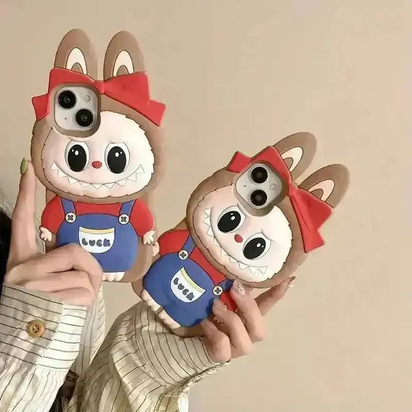 Labubu Monsters Bow Phone Case (For iPhones) - Bear Hugs
