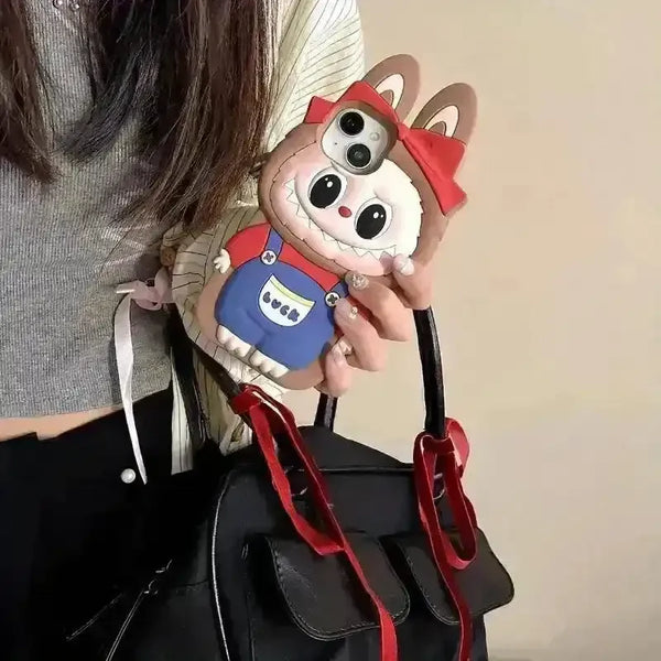 Labubu Monsters Bow Phone Case (For iPhones) - Bear Hugs