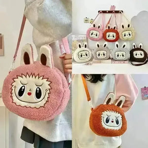 Labubu Plush Crossbody Bag - Bear Hugs