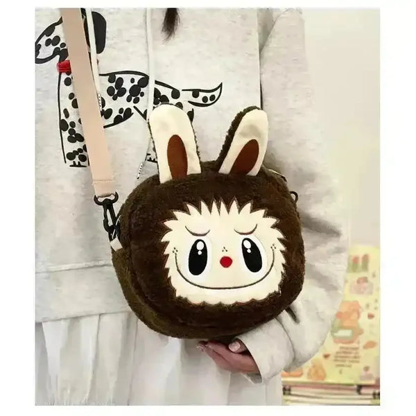 Labubu Plush Crossbody Bag - Bear Hugs