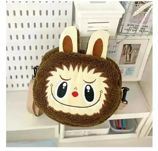 Labubu Plush Crossbody Bag - Bear Hugs