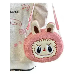 Labubu Plush Crossbody Bag - Bear Hugs