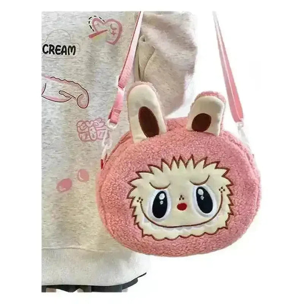 Labubu Plush Crossbody Bag - Bear Hugs