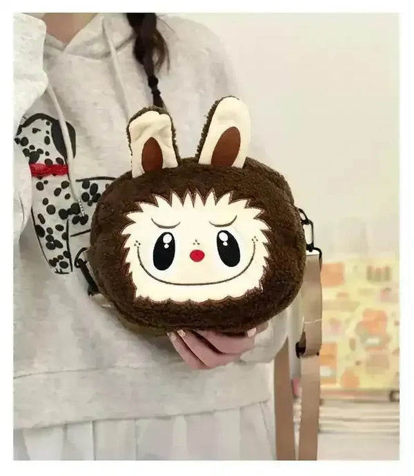Labubu Plush Crossbody Bag - Bear Hugs