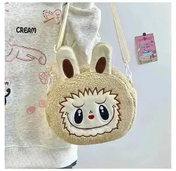 Labubu Plush Crossbody Bag - Bear Hugs