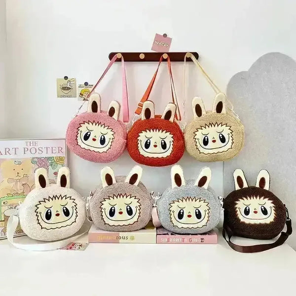 Labubu Plush Crossbody Bag - Bear Hugs