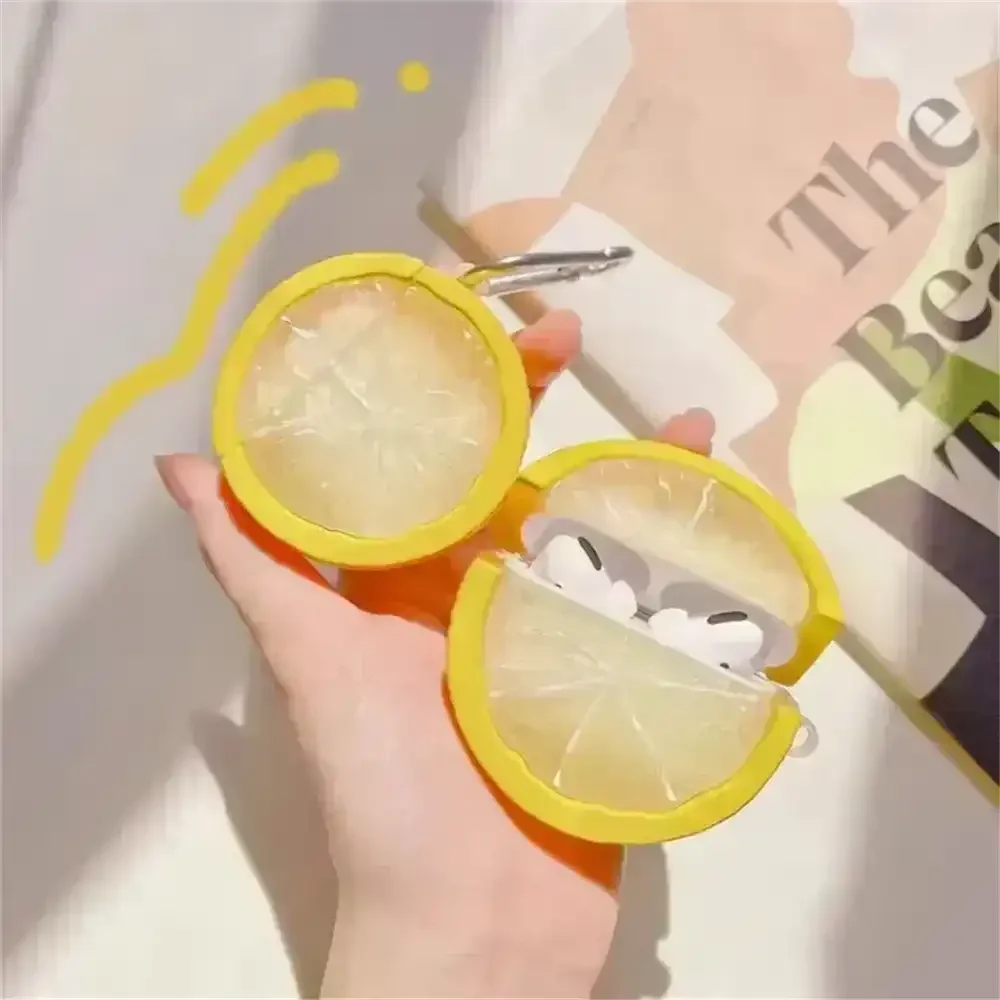 Lemon Shaped Case (For Airpods) - Bear Hugs