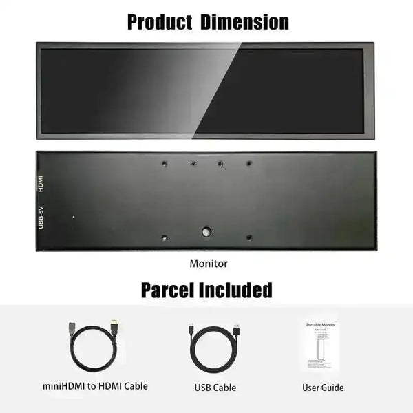 Lesown 8.8-Inch Secondary Screen Monitor - Bear Hugs