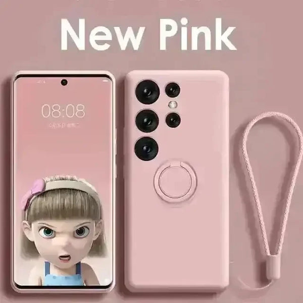 Liquid Silicone Lanyard Phone Case (For Samsung) - Bear Hugs