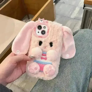Long Eared Rabbit Plush Phone Case (For iPhones) - Bear Hugs