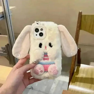 Long Eared Rabbit Plush Phone Case (For iPhones) - Bear Hugs