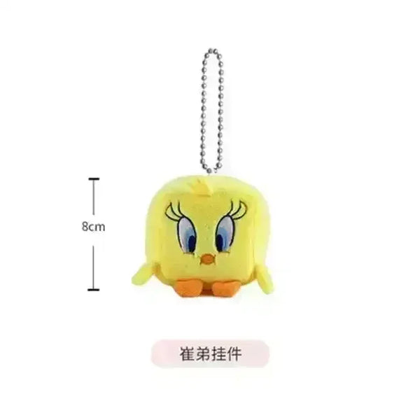 Looney Tunes Square Plush Keychains - Bear Hugs
