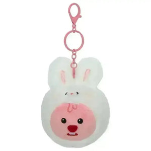 Loopy Pink Plush Pendants - Bear Hugs