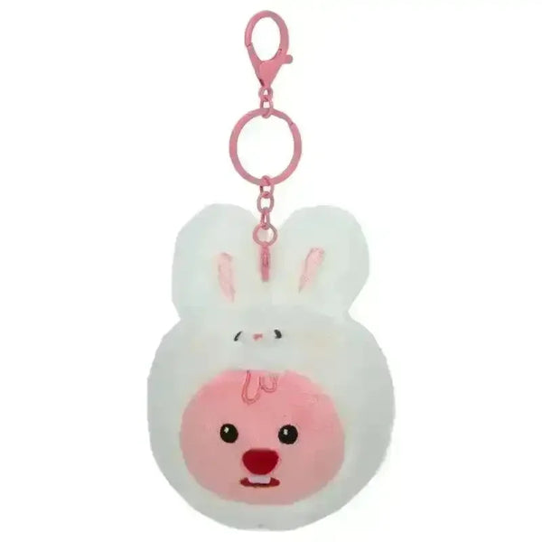 Loopy Pink Plush Pendants - Bear Hugs